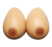 1 paio di seni postoperatori per mastectomia in silicone artificiale per donna, 300 g-3200 g, taglia 34A-48 E 52 D 50 DD (MB, 800 g/coppia), colore sunta)