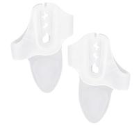 1 paio di separatori per dita dei piedi con 2 anelli per alluce valgo, correttori per dita a martello, comodi distanziatori per dita dei piedi, per donne e uomini