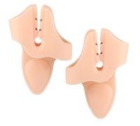 1 paio di separatori per dita dei piedi con 2 anelli raddrizzatori per dita dei piedi morbidi distanziatori alluce valgo strumento correttore per uomini donne