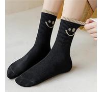 1 paio di simpatici calzini alla caviglia con sorriso per donne e uomini, divertenti regali con faccina sorridente, calzini in cotone per scarpe a taglio basso, regali per la famiglia