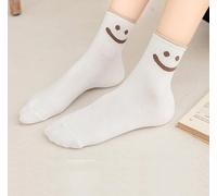 1 paio di simpatici calzini alla caviglia con sorriso per donne e uomini, divertenti regali con faccina sorridente, calzini in cotone per scarpe a taglio basso, regali per la famiglia