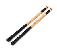 1 Paio di Spazzole per Tamburi in Bambù, Bacchette in Bambù, Bacchette per Tamburi Jazz, Accessori per Strumenti a Percussione
