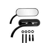 1 Paio Di Specchietti Laterali Ovali Da 8 10 Mm For Moto Specchietti Retrovisori Neri Brillanti Per Per Road Star Per Royal Star