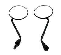 1 Paio Di Specchietti Retrovisori Universali Per Motocicletta Arrotondati Da 10 Mm E 8 Con Morsetto Montaggio Specchietto Retrovisore(M10-22mm mount)