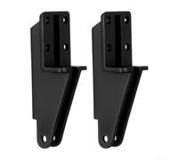 1 paio di staffe chiudiporta compatibili con prodotti Wright V820 V920 V1020 V2000 Vh440 V150 per fissare porte a schermo su telai in alluminio recinzioni e balconi Sunroom Post Mount (nero)