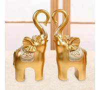 1 paio di statue di elefante per decorazioni per la casa scultura per