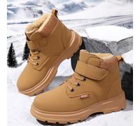 1 Paio di Stivali da Esterno di Media Altezza per Adolescenti, Tomaia in PU, Suola Leggera in EVA, Chiusura con Lacci Frontali, Comodi per Uso Quotidiano EUR34,EUR35,EUR36,EUR37,EUR38,EUR39,EUR28,EUR2