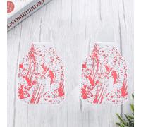 1 paio di stoffa per schizzi di sangue Halloween Grembiule per orrore di sangue