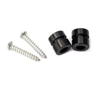 1 Paio Di Straplock In Metallo Per Chitarra Acustica Elettrica, Basso, Ukulele, Mandolino, Serrature, Pioli, Pulsanti Accessorio per Chitarra Strumento (Color : Black)