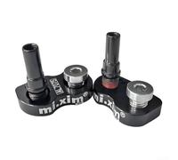 1 paio di supporti di estensione per portapacchi del freno a V, in lega di alluminio, adattatore per telaio della bici da strada, distanza di estensione di 22 mm (nero)