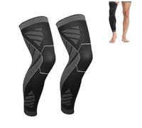 1 Paio di Supporti per Compressione Estivi per Ginocchia e Gambe, Supporto per Compressione, Ginocchiera Sportiva, Maniche a Compressione per Ginocchia e Gambe per Sport e Fitness