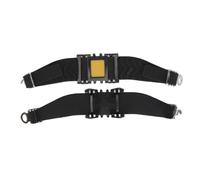 1 paio di tacchette per trazione su ghiaccio e neve con 4 tacchetti antiscivolo regolabili per trazione a piedi per escursionismo campeggio nero