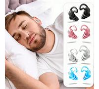 1 Paio Di Tappi Per Le Orecchie Antirumori Con Riduzione Del Rumore Di 40dB, Super Morbidi In Silicone Riutilizzabili, Adatti Per Dormire, Russare, Nuotare, Studio, Concerti, Riduzione Del Rumore E Pr