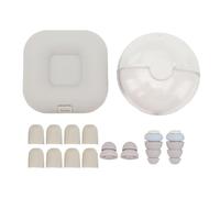 1 paio di tappi per le orecchie per dormire, isolamento acustico a 3 strati, morbidi, con 10 inserti di ricambio, ideali per dormire e studiare, colore azzurro.