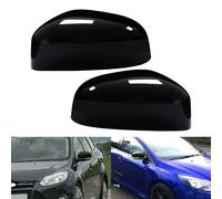 1 paio di tappi per specchietti retrovisori laterali neri lucidi per Ford Focus MK2 MK3 Mondeo MK4