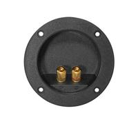 1 Paio Dynavox Altoparlante Anschluss-Terminal Dorato Tondo 105 X 25 MM 090004