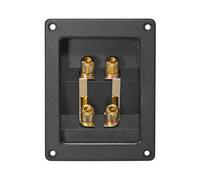 1 Paio Dynavox Ls-Lautsprecher Anschlußterminal Doppio 120 X 90 MM Dorato