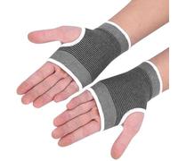 1 Paio Fasce da Boxe, Guantini da Kickboxing, Guanti a Mezze Dita con Elasticità Interna e Senza Imbottitura, per MMA, Muay Thai, Kickboxing, Pugni e Arti Marziali (Grigio)