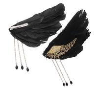 1 Paio Fermaglio Plume Angeli Clip per Frange per Matrimonio e Feste Accessorio per Ragazze e Donne e Design Unico e Riutilizzabile