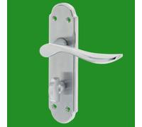 1 Paio Frelan Henley Maniglia Di Blocco Per Porta Con Serratura Satinato Cromo