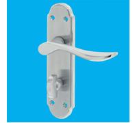 1 Paio Frelan Henley Maniglia Serratura A Leva Per Porta Set In Cromo Satinato