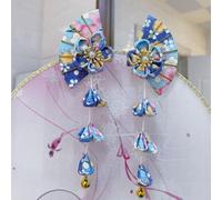 1 Paio Giapponese Sakura Capelli Clip Kanzashi Nappa Forcina Copricapo Kimono