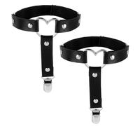 1 paio Giarrettiera da donna, regolabile, nera, cinghia per coscia, per taglie forti, giarrettiera per coscia, fasce per cosce, gioielli per gambe, per donne, per cosce, reggicalze elastiche e set