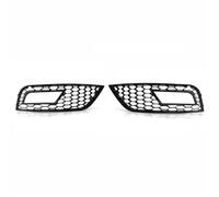 1 Paio Gloss Silver Car Paraurti Anteriore Fendinebbia Grill Griglie Per A4 B8.5 Standard Edition 2013-2016 Fendinebbia Grill Griglia Anteriore(Bright Black)