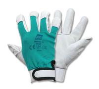 1 Paio guanti da lavoro in pelle e cotone riutilizzabili Icoguanti GOLF XXL 10