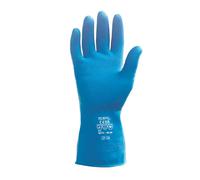 1 Paio guanti da lavoro riutilizzabili in lattice Icoguanti FELPATO BLU M 7-7,5