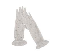 1 Paio Guanti In Pizzo Per Bambine Da 3 A 12 Anni Girls Girls Maghes Per First Communion Party And Special Event Kids White Gloves