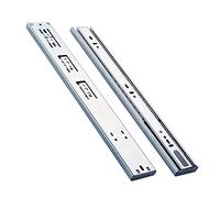 1 Paio Guida per Cassetti Scorrevoli, Acciaio Inossidabile Binari Cassetti Diapositive Guide Telescopiche,per Mobili Bagno Armadi Cassetti,Portata 45kg(Size:30cm/12in)