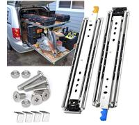 1 Paio Guide Cassetti Scorrevoli con Serratura Guide per Cassetti Pesanti con Cuscinetti a Sfera 1500 1600 1700 1800 1900 2000mm Portata Massima 220kg Estrazione Totale(Yellow,550mm/22in)