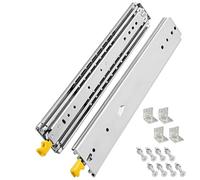 1 Paio Guide per Cassetti Pesanti con Cuscinetti a Sfera Guide Cassetti Scorrevoli Estrazione Totale con Serratura 1300 1400 1500 1600 1700 1800 1900 2000mm Portata Massima 220kg(Yellow,400mm/16in)