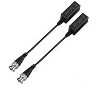 1 paio HD Trasmettitore adattatore CVI/AHD/TVI passivo Trasmettitore video Balun CCTV UTP BNC Cat5 per l'invio di segnali video fino a 2000 piedi/600 m