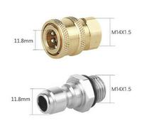 1 Paio Idropulitrice Quick Release 1/4Male/M22/14 Female-Plug Ottone Raccordo