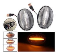 1 paio Indicatore di direzione a LED per B-MW MINI Cooper R55 R56 R57 R58 R59 (Trasparente)