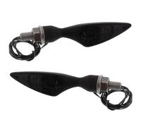 1 Paio Kellermann Lampeggiatore Micro Rhombus Dark Nero Nuovo 2 Pz.