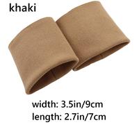 1 Paio Maglione Cappotto Polsino Tessuto A Costine IN Maglia Cotone Elastico