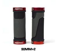 1 Paio Manopole Manubrio Mountain Bike Bici Terminali Copertura Grip Accessori B