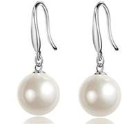 1 Paio Moda Argento Placcato Perle finte Gancio ciondola Orecchini Vintage Perla ciondola Gancio Orecchini Pendenti Orecchini per Le Donne Ragazze Gioielli Regali casualiDurability