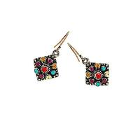 1 Paio Orecchini da Donna Gioielli Boemia Pendente con Diamanti Colorati Drop Ciondola Orecchini a Bottone Accessori per Gioielli Regalo Creativo e utile Durability