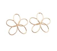 1 Paio Oro Retro Grande Fiore Orecchini Pendenti per le Donne Semplice Twist Metallo Hollow Fiori Orecchini di Goccia Festa di Nozze Gioielli Alla Moda Oro Professionisti
