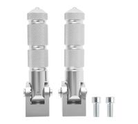 1 paio pedane per bici antiscivolo alluminio 4.9″ diamante M8 argento