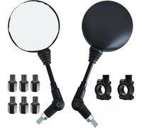 1 Paio Per Supporto Specchietto Retrovisore Bici Per Scooter Per E-bike Specchi Retrovisori Laterali Pieghevoli Rotondi Per Moto M8 M10 Specchietto laterale motocicletta