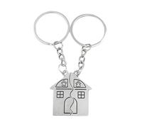 1 Paio Portachiavi Puzzle Casa e Coppia - Creativi Regalo