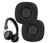 1 Paio Ricambio Cuscinetti Auricolari per Marshall Major I/II/III/IV/V ANC Bluetooth Wireless/Wired Cuffie Cuscinetti di Ricambio per Major 12345 Padiglioni Cuffie con Pelle Proteica Più Morbida Nero