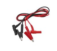 1 paio Rosso Nero 4mm Spina a banana a coccodrillo Connettore Multimetro Puntali Test elettrici Filo Lunghezza cavo 100 CM