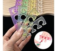 1 Paio Separatore per Unghie in Silicone Separatore per Dita dei Piedi Multicolore Riutilizzabile Strumenti per arte di unghie Silicone