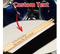 1 Paio/Set di bacchette da batteria personalizzate con incisione, bacchette da batteria personalizzate 5a in legno di acero, regalo per batteristi, bacchette personalizzate, 40,6x1,43cm - con/senza bo